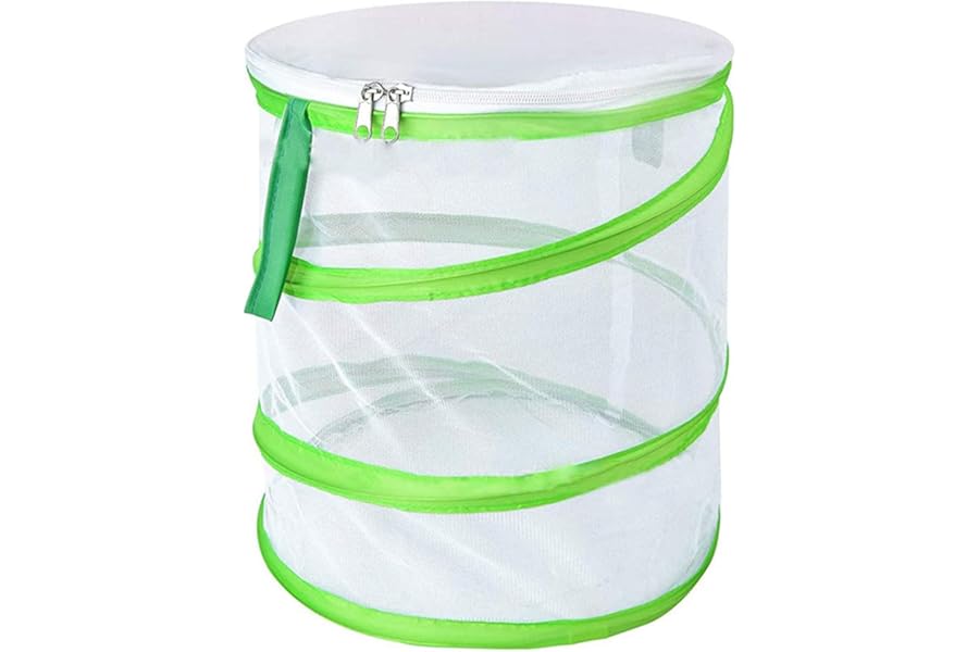 JEKUGOT Bug Catcher, Collapsible Butterfly Net, Mini Reproduction Nets for Caterpillars to Butterflies, Bug Catcher for Kids Insect Catching and Science Practice Observation