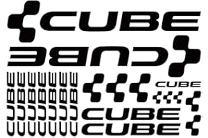 AIKSKANGAROO 15cmx10cm Creative Kit Cube Adesivi Bici Aufkleber für Fahrrad MTB BDC Bicicletta Autozubehör Autos und Motorräder Zubehör Auto (Farbe: Nero, Größe: 27cmx)
