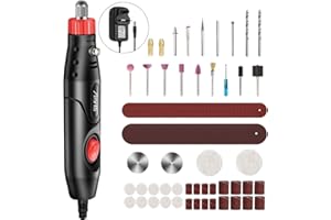 AFANTTI Mini Rotary Tool Corded Electric Detailed Sander Grinder Drill Set with | 121 Accessories | for Small Crafts & Projects