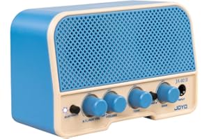 JOYO Combo amplificador de guitarra Bluetooth de 5 W, recargable, pequeño, mini amplificador de guitarra con canales Clean & Overdrive (JA-02 II azul)