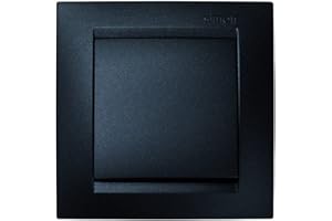 Simon 38 DE Schalter 15 Graphit, Kunststoff, Graphitgrau, 0