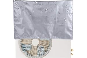 Couvercle de Climatiseur Extérieur, Housse de Climatiseur Protection Extérieure Anti Poussière Anti Neige Imperméable Résistant Au Soleil, Housse Climatiseur Extérieur Poussière(80 x 30 x 57cm)
