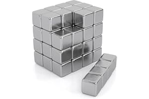 JAWAONLINE JAWA Magnetic Cube 5mm - 50 Magneti al Neodimio Extra Forte - Anti Stress Cube Magnet - Premium Magnetic Cube - Whiteboard and Fridge Magnets - Cube magnetico