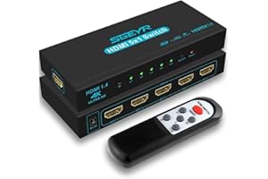 HDMI SGEYR HDMI Switcher 4K 30Hz Switch HDMI 5 in 1 Uscita Supporta 4K 30Hz 2K UHD HDCR 1.4 3D 1080P per PS4 Xbox HDTV DVD