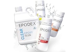 EPODEX® 2K Epoxidharze | 3 Gießhöhen 0-10cm | Beschichtungen, Kunst, Handwerk, Vergüsse und mehr | Gießharz | Kunstharz | Epoxy Resin | Klar | Mengenrabatt