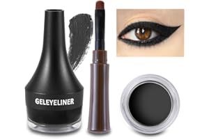 Boobeen Eyeliner Eyeliner in gel impermeabile Occhio a prova di sbavature Gel Makeup Eye Liner Set di trucco Di lunga durata per tutto il giorno facile da applicare