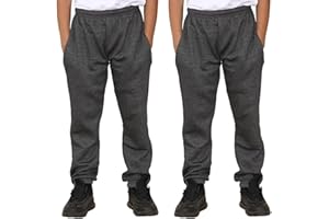 KHIM Jogging Trouser Terry Cotton Tracksuit Bottom Pant Kids Unisex Girls Boys Outdoor Activewear