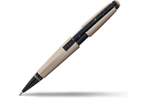 Cross Edge Rollerball (grubość kreski M, kolor wkładu: czarny, do wielokrotnego napełniania, w zestawie pudełko prezentowe premium) matowy beżowy