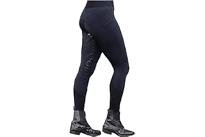 brieftk Turner Equestrian Ladies Silicone Grip Soft Horse Riding/Gym/Yoga Leggings Tights Breeches Equine