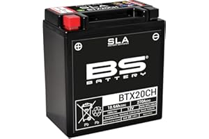 BS battery 300766 btx20ch AGM SLA Moto Batterie Noir