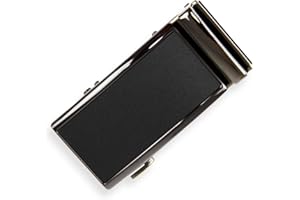 Glamexx24 Fibbia per cintura da uomo con fibbia di ricambio a cricchetto automatica, accessorio per cintura, adatto per cintura da 35 mm di larghezza