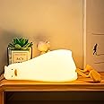 IMNISHNAY Silicone Lazy Duck Touch Lamp Night Light for Kids Gifts for Teen Girls Boys Women Nightlight Lamp Cute Aesthetic Baby Room Decor Gifts for Girlfreinds Item with 7 multicolur (Lazy Duck)