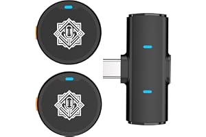 DIGIMORE Dual Wireless Lavalier Microphone Latest 2026 Edition | Wireless Button Mic with Active Noise-Cancel…