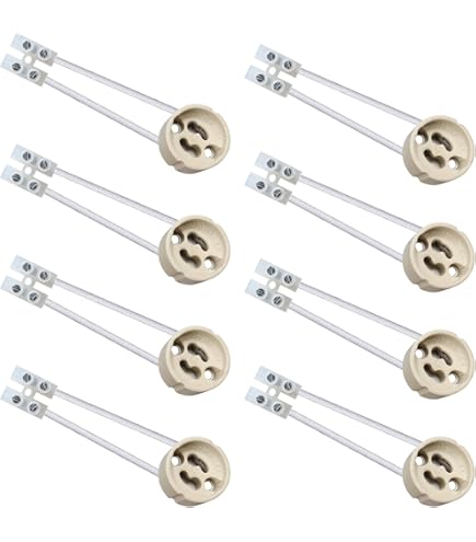 5x G4 Fassung Für LED Und Halogen It Kabel Aus Hochwertige Keraik