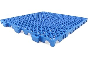 ANTIHUMEDADES Loseta Reforzada PVC Azul (33x33x2cm) - Suelos de Garajes, Lavaderos de Coches, Almacenes. Zonas de Trabajo y Alto Tránsito