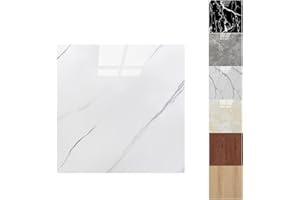 OUGPIU PVC Bodenbelag Selbstklebende Fliesen 22PCS 30 * 30cm(2m²),Selbstklebende Vinyl-Fliesen Betoneffekt,Rutschfeste Wasserdichte ölbeständig Schneidbar Bodenaufkleber für Bettzimmer,Küche