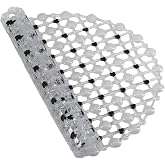 Orret Home 63x35 cm Bathroom and Shower Cabin Mat with Suction Cup &ndash; Silicone Vacuum Anti-Slip Floor Mat, Waterproof Shower Mat, Moth