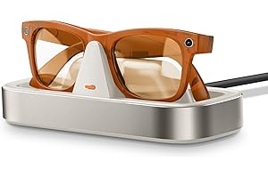 VAWVVA Charging Station for Meta Ray-Ban Glasses - Wayfarer, Skyler, Headliner & Oakley Meta HSTN Charger with LED Indicator (USB-C Powered - Starlight)