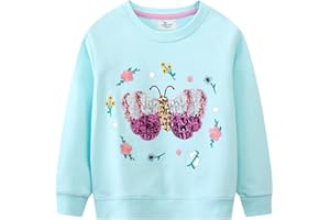 CM-Kid Pullover Mädchen Sweatshirt Kinder Pulli Langarm Shirt Baumwolle Warm Kleidung 1-7 Jahre Gr.92-122