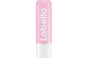Labello Stick lèvres gommage hydratant (1 x 5,5 ml), exfoliant lèvres aux particules de sucre, soin lèvres nourrissant à l'huile d'églantier & à la vitamine E