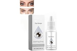 DEYSEN Eye Color Changing Drops, Color Changing Eye Drops, Change Eye Color Drops, IrisInk PRO Eye Drops, Lighten & Brighten Your Eye Color (Sterling Grey)