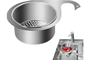 MEINDIN Edelstahl-Spülbeckensiebkorb, Schwanen-Abflusskorb, Sieb, Schwanenfilter, multifunktionaler Eck-Küchenspüle, Abfall und Waschen von Gemüse,