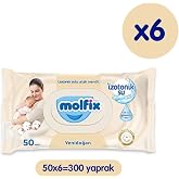 Molfix Izotonik Sulu Islak Mendil Yenidoğan 300 Adet