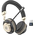 Earbay Wireless Headset, Headphones with Microphone Noise Canceling & 45H Work Time, V5.3 Bluetooth Headset with Mic Mute & USB Dongle for PC Computer Phone Office Call Teams Zoom Meetings Work