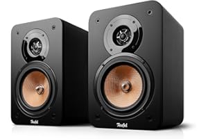 Teufel Ultima 20 - HiFi Regallautsprecher, Kompakt & Leistungstark, Phase-Plug, Präziser Sound und Bass, 2-Wege-System, Bassreflex-Aufbau (Schwarz)