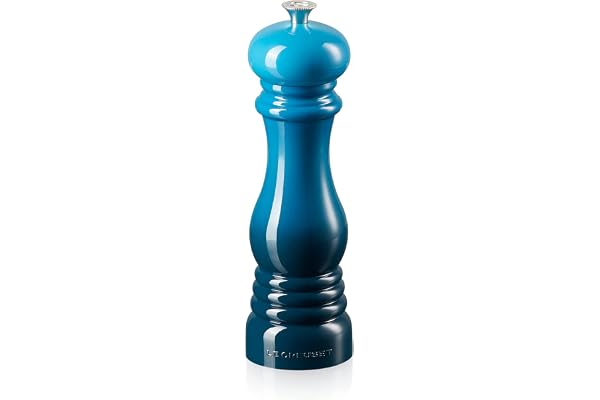 Le Creuset Moulin à Sel Classique Réglable, Plastique ABS Résistant aux Éclats, Anticorrosion, 21 cm, Deep Teal, 96002000642000