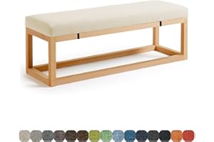 Lsjoaw Bankauflage Bankkissen Sitzauflage Sitzkissen Bank 80X35X3CM Stuhlkissen Bankpolster Schaukel mit abnehmbarem Bezug für Fensterbank Outdoor Gartenmöbel Terrasse Drinnen Sitz,Khaki