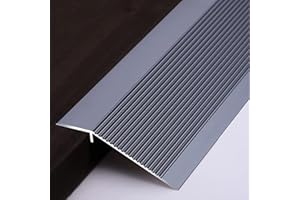 YILANG Wheelchair Ramp Non-Slip Threshold Strip Door Floor Transition Strip Metal Threshold Ramp Reducer Door Ramp Floor Reducer Height 1-4 cm Ascent Channel for Sweeping Robot Luggage