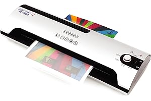 ACROPAQ Plastificadora A3 – Bolsas 80-150 Mic, botón antiatasco, caliente y frío – Máquina de laminación, máquina laminadora, laminadora, lámina laminadora A3 – blanco – AL3400