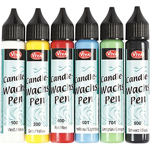 Kerzenstift, Sortiment, sortierte Farben, 6x25ml