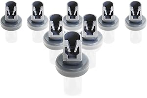 MERTRADO Spülmaschine Oberkorbrollen (Geschirrspülmaschine) | Inhalt: 8 Stück | 25 mm Durchmesser | geeignet für Bosch, Siemens, AEG Favorit, Privileg, Zanussi, UVM. | von CleanMonster