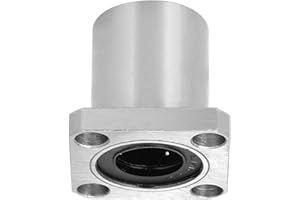 WANROMJUN 1 Piezas Brida Rodamiento De Bolas Lineal LMK10UU/LMK16UU/LMK20UU/LMK25UU 10 Mm/16 Mm/20 Mm/25 Mm Rodamiento Lineal Usado Para Varios Equipos Electrónicos/Rieles Y Columnas(LMK16UU)