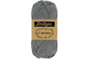 Scheepjes - Fil Scheepjes Catona 242 gris métal – 1 x 50 g