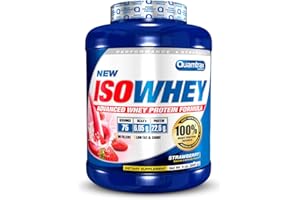 Quamtrax Nutrition - Iso Whey - Proteínas de Suero de Leche Aislado - con sabor a Strawberry, 2266 gr