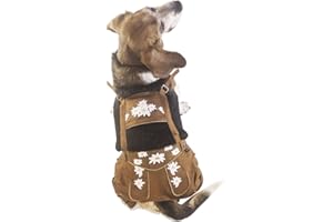 EINSZWEIDOG Oktoberfest Deutsche Hunde Lederhose, mehrere Größen (5XL)