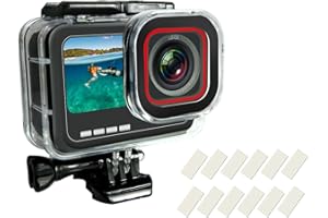 SHOOT Custodia Impermeabile per Insta360 Ace Pro Guscio Protettivo Subacqueo con Staffa a Sgancio Rapido e accessori per viti a Testa Zigrinata