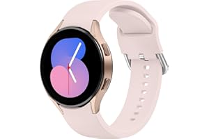 Wanme Pasek do Samsung Galaxy Watch 4 40 mm/44 mm i Classic 46 mm/42 mm, silikonowy pasek zapasowy dla kobiet i mężczyzn
