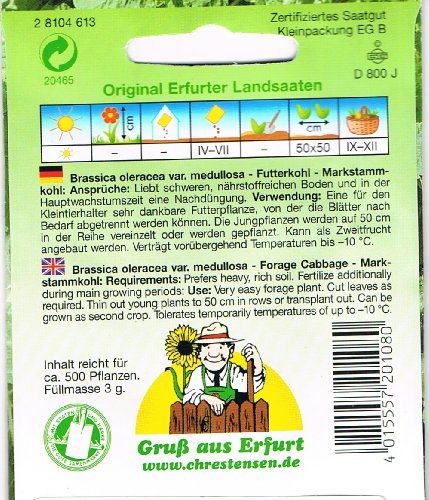 Futterkohl Markstammkohl - 2