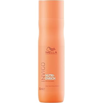 Wella Professionals Invigo Nutri-Enrich Shampoo for Damaged Hair | 250 ml | Nourishing, Hydrating Hair Cleanser for Dry Hair 