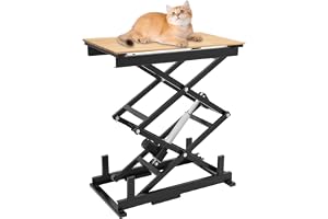 Elektrisk saxlyktbord 24 V, höjdjusterbart lyftbord, upp till 63,5 kg | Elektrisk lyftplattform med hydraulpump, 26,5–127 cm lyfthöjd för verkstad, garage och materialtransport
