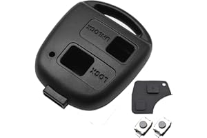 XUKEY Carcasa para Llave de Coche de 2 Botones para RAV4 Prado Corolla Land Cruiser Previa Echo Tarago Alphard Pixis Rush Celica Estima