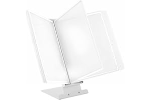 ‎LEVIATAN Leviatan Tisch-Sichttafelsystem Aufsteller für Sichttafeln + 10 Sichttafeln weisse