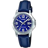 Casio LTP-V004L-2BUDF Standard Women's Wristwatch, Navy Blue, Standard