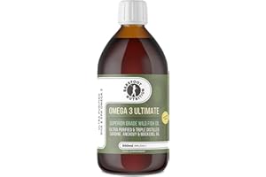 Barefoot Nutrition - Omega 3 Ultimate, Superior Grade Wild Fish Oil, Ultra Purified & Triple Distilled Sardine, Anchovy & Mackerel Oil - Sustainably Sourced - 100 Day Supply - 500ml