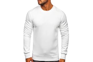 BOLF Homme Sweat-Shirt Sweat Manches Longues Temps Libre Sport Fitness Outdoor Basic Casual Style Mix 1A1