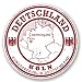 Produktbild 2 x Deutschland Germany Koln Vinyl Aufkleber Aufkleber Laptop Reise Gepäck Auto Ipad Schild Fun # 5816 - 10cm/100mm Wide